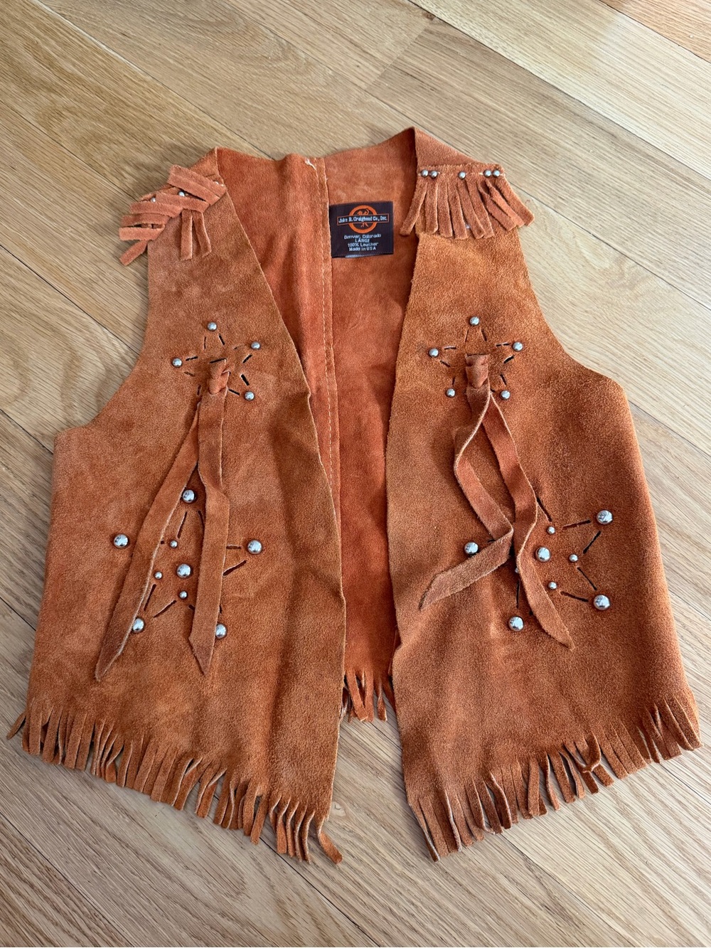 Toddler/ child’s John R Craighead Co 100% leather vest